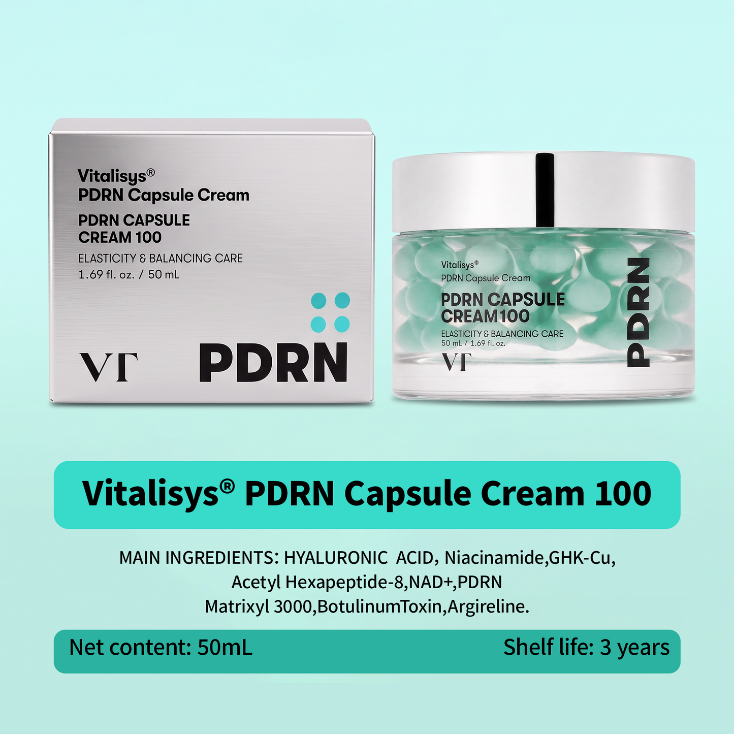 Authorized Flagship Store ✨|🌥️𝑽𝒊𝒕𝒂𝒍𝒊𝒔𝒚𝒔 𝑷𝑫𝑹𝑵 𝑪𝒂𝒑𝒔𝒖𝒍𝒆 𝑪𝒓𝒆𝒂𝒎 100|Anti aging, firming and lifting muscles Skin care, removal of stretch marks, breast enhancement, removal of chest lines, and skin repair.