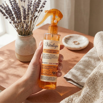 ✅Official Store | 𝓥𝒊𝒕𝙖𝙡𝒊𝙨𝙮𝙨 Keratin Care Kojic Acid Turmeric spray | Mild exfoliation spray, making the skin smoother, brighter and whiter | Suitable for all skin types of keratin care