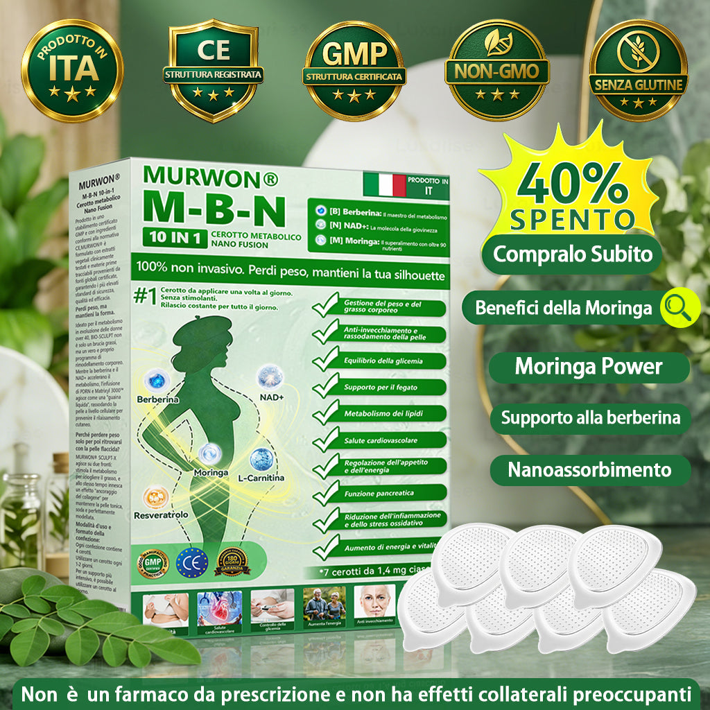 FDA Approved 👩⚕️ | MURWON® M-B-N Metabolic Nano-Fusion Patch 10-in-1 🍉 Scientifically Proven | 10-in-1 Formula | Results in Just 7 Days 🥭