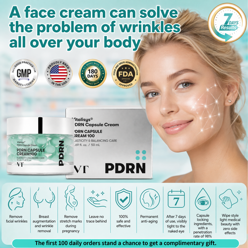 Authorized Flagship Store ✨|🌥️𝑽𝒊𝒕𝒂𝒍𝒊𝒔𝒚𝒔 𝑷𝑫𝑹𝑵 𝑪𝒂𝒑𝒔𝒖𝒍𝒆 𝑪𝒓𝒆𝒂𝒎 100|Anti aging, firming and lifting muscles Skin care, removal of stretch marks, breast enhancement, removal of chest lines, and skin repair.