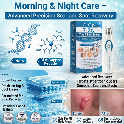 Authorized Flagship Store ✨|🌥️𝐕𝐢𝐭𝐚𝐥𝐢𝐬𝐲𝐬® 7-𝐷𝑎𝑦 𝗧𝐚𝐠 & 𝗦𝗽𝐨𝐭 𝐄𝐫𝒂𝒔𝒆𝒓(Zero Pain, Zero 𝐒𝐜𝐚𝒓𝒔 Rollerball)❤️|Removing moles, warts, facial wrinkles, bruises, scars